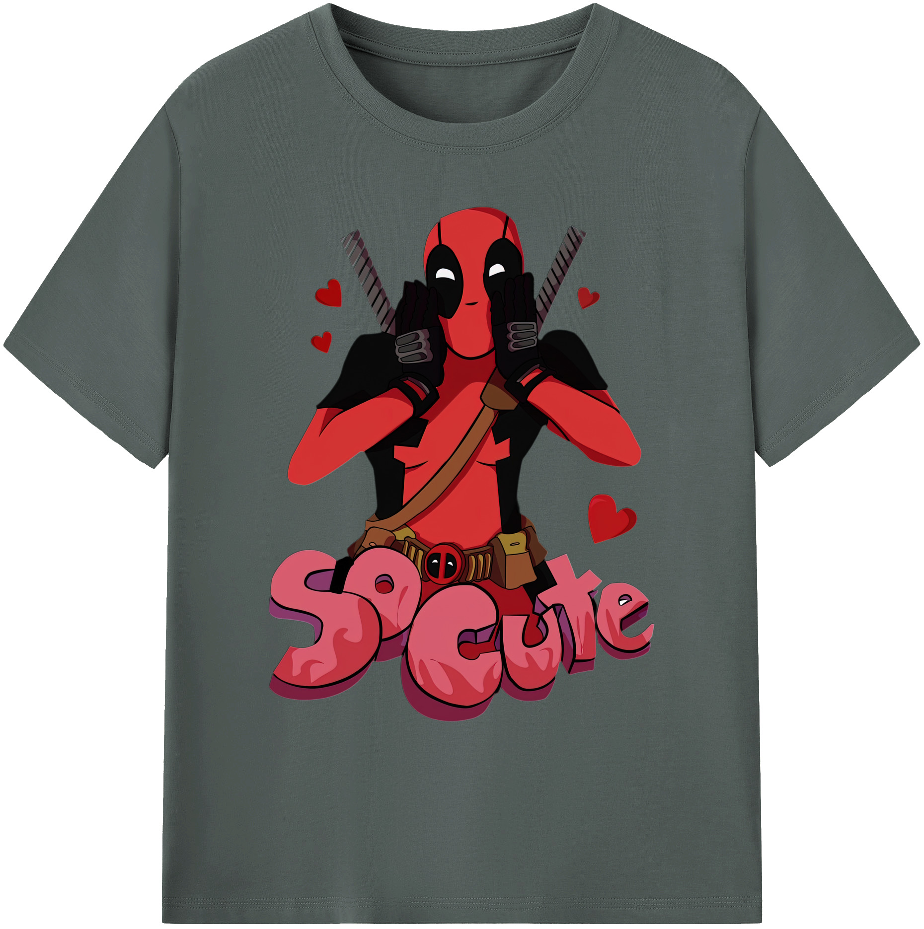 （画像用） Deadpool デッドプール 綿100％ メンズ半袖Tシャツ｜肌触りやわらか＆通気性